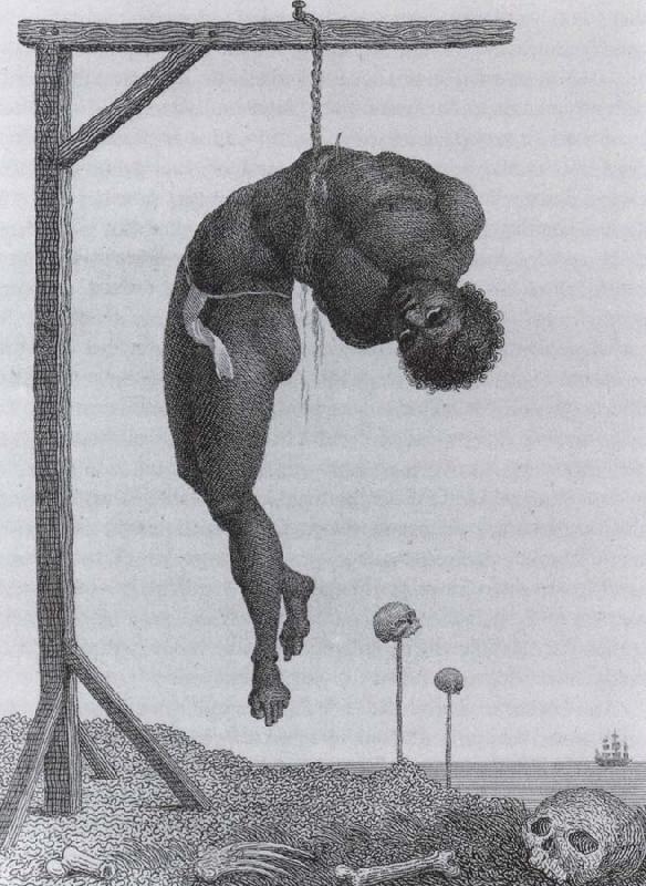 William Blake A black living hung collected its ribs